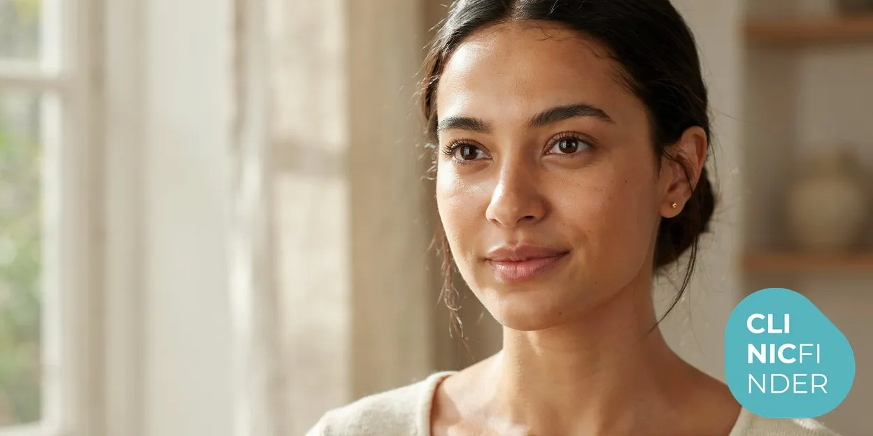 A woman with radiant, well-hydrated, healthy-looking skin in soft light, illustrating the natural glow skin boosters aim to restore