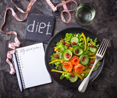 Vegetable Salad Water and Tape Measure