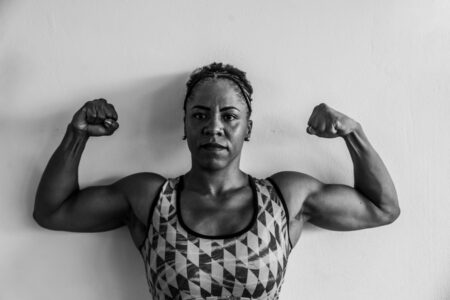 Young African American Woman Wearing a Sports